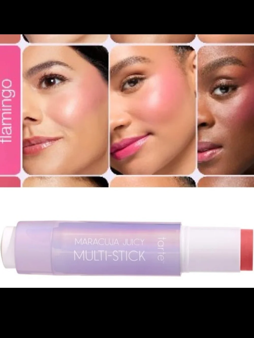 tarte Maracuja Juicy Multi-Stick — Flamingo Pink Blush Stick